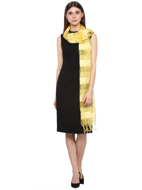 Rhe-Ana Yellow Art Silk Dupatta - Image 3