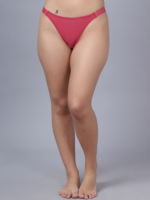 EROTISSCH Women Pink Solid Thongs