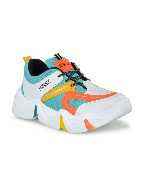 AfroJack Women Green Mesh Training or Gym Shoes - Image 2