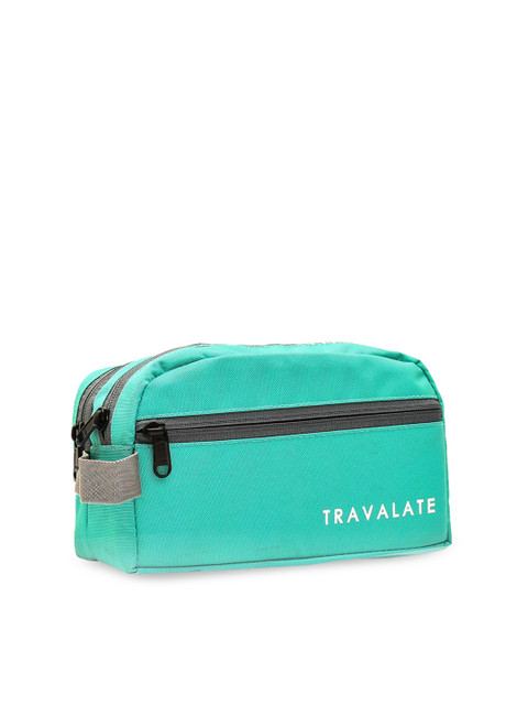 TRAVALATE Unisex Green Polyester Highly Durable Cosmetic Travel Pouch