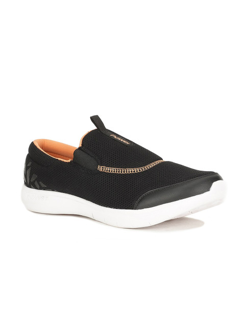 Power Women Black Mesh Walking Non-Marking Shoes
