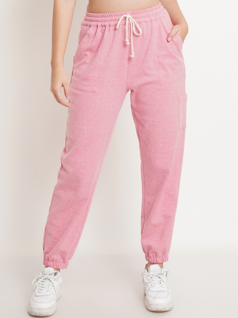 Purple State Women Pink Comfort Joggers Trousers