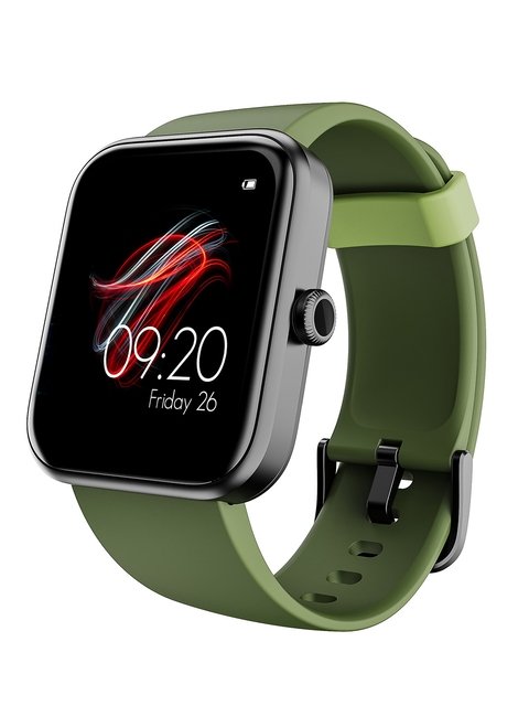 boAt Wave Select M Smartwatch with 1.69″ Stress Monitoring & Music Control – Olive Green