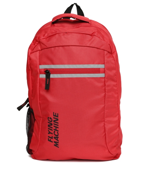 Flying Machine Men Red Solid Backpack