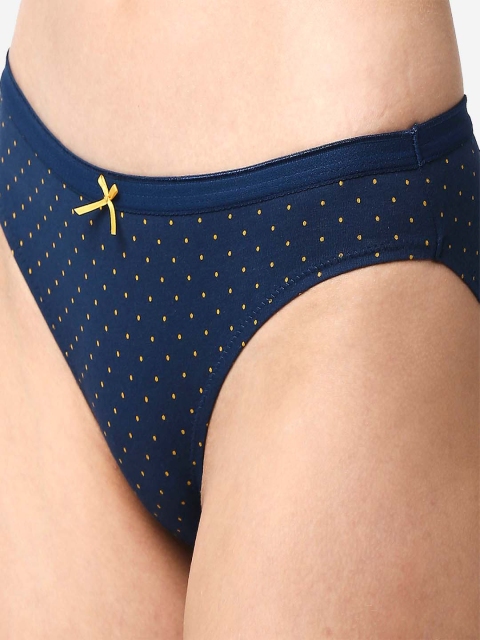 SOIE (Pack of 3) Mid Rise Medium Coverage Solid and Printed Cotton Stretch Brief - Image 7