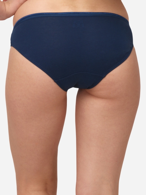 SOIE (Pack of 3) Mid Rise Medium Coverage Solid and Printed Cotton Stretch Brief - Image 5