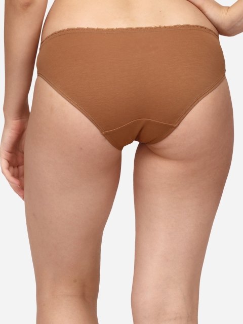 Soie Women Pack of 2 Solid Mid-Rise Cotton Briefs 2BF-24PACK 1-PACK 1 - Image 5