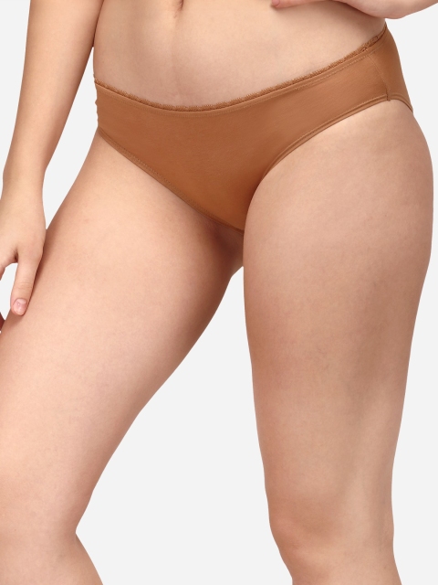 Soie Women Pack of 2 Solid Mid-Rise Cotton Briefs 2BF-24PACK 1-PACK 1 - Image 3