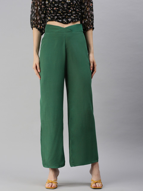 EVERYDAY by ANI Women Green Palazzos