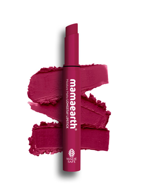 Mamaearth Moisture Matte 12Hr Longstay Lipstick with Avocado - Berrylicious Magenta 12