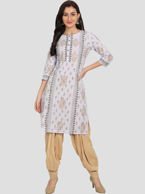 APELLA Women Beige Solid Loose-Fit Salwar - Image 4