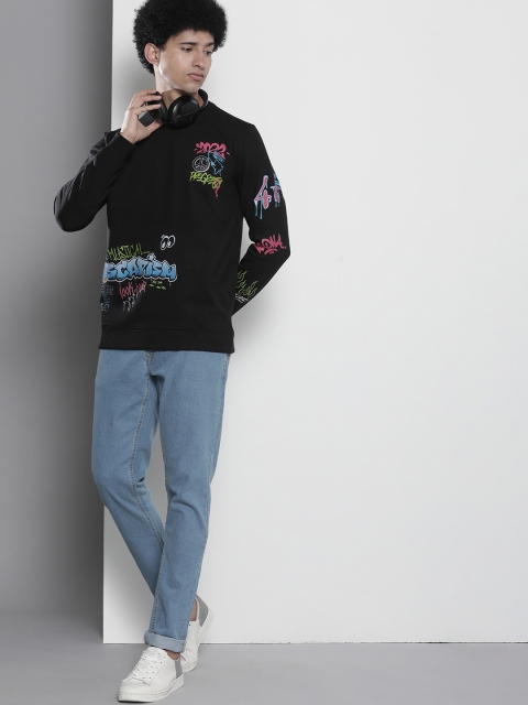 The Indian Garage Co Men Black Printed Sweatshirt - Image 5