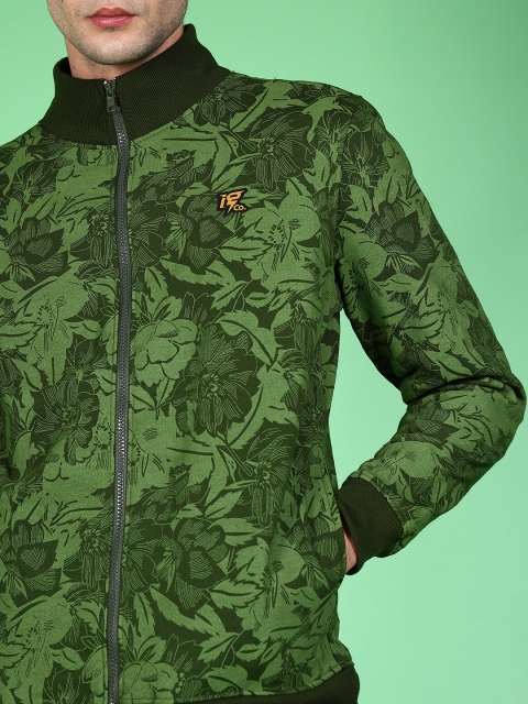 The Indian Garage Co Men Green Printed Sweatshirt - Image 2
