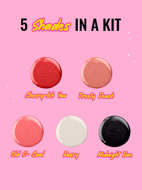 MyGlamm Popxo Mini Nail Kit-Bestie, 15ml - Image 3