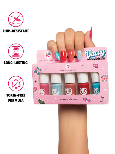 MyGlamm Popxo Mini Nail Kit-Vacay, 15ml - Image 2