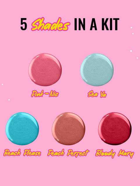 MyGlamm Popxo Mini Nail Kit-Vacay, 15ml - Image 3