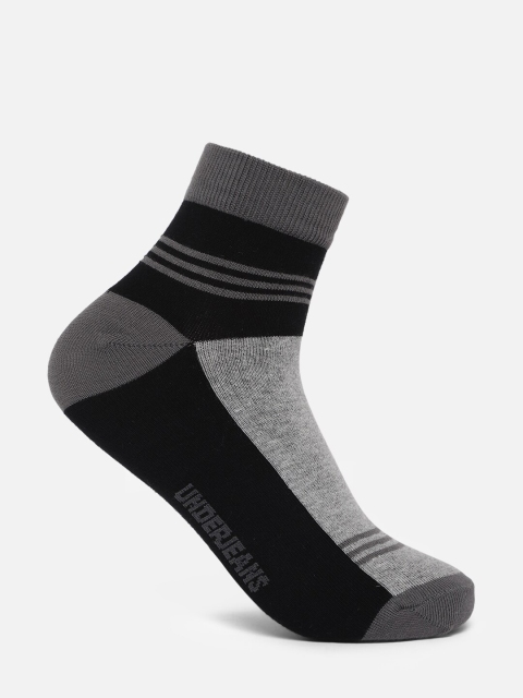 Underjeans Men Pack of 2 Assorted Ankle length (Non terry) Socks - Image 3