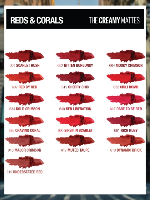 Maybelline New York Color Sensational Creamy Matte Lipstick - Touch of Spice 660 - Image 9