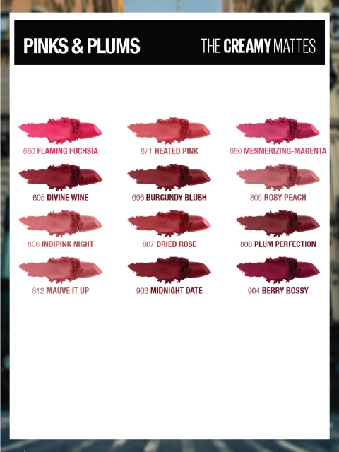 Maybelline New York Color Sensational Creamy Matte Lipstick - Touch of Spice 660 - Image 8