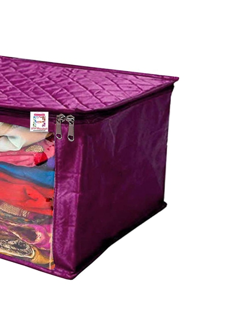 atorakushon Set Of 6 Solid Cloth Storage Organisers Bag - Image 4