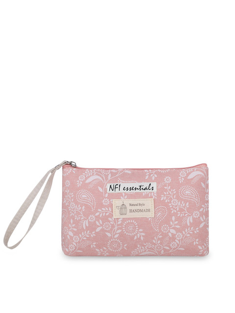 NFI essentials Women Pink Printed Makeup Pouch