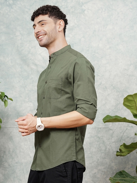 The Indian Garage Co Men Regular Fit Opaque Casual Shirt - Image 4