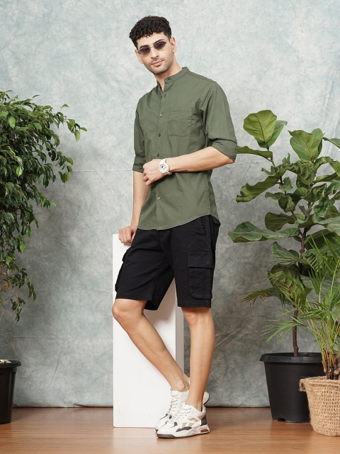 The Indian Garage Co Men Regular Fit Opaque Casual Shirt - Image 6