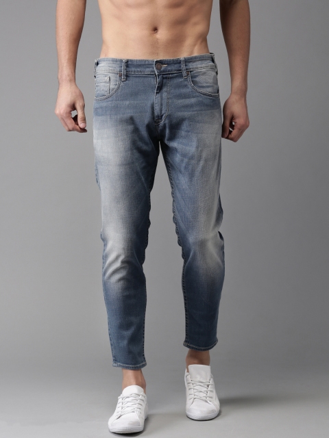 Moda Rapido Men Ankle Length Tapered Fit Mid-Rise Stretchable Blue Jeans