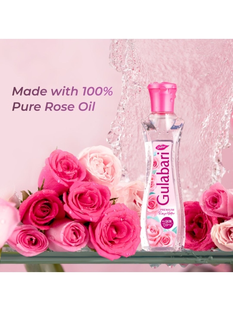 Dabur Set of 3 Gulabari Rose Water with Aloevera Face Toner For Hydrated Skin - 400ml Each - Image 6