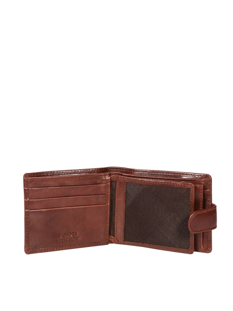Sassora Men Brown Leather Two Fold Wallet - Image 4