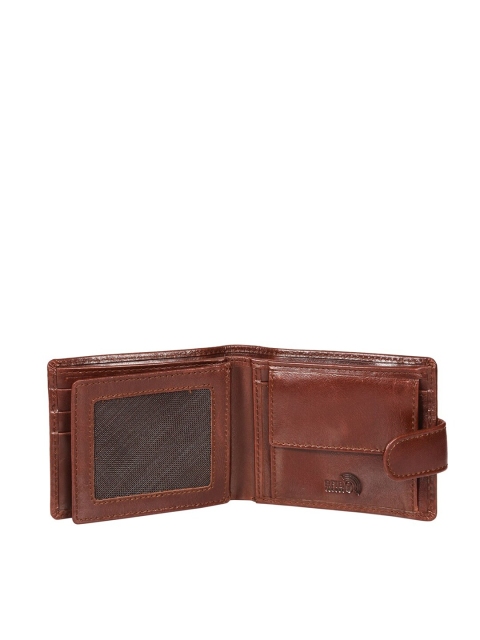Sassora Men Brown Leather Two Fold Wallet - Image 3