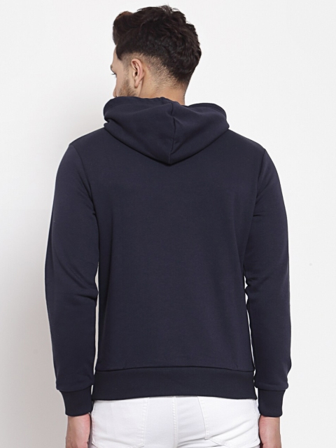 Red Tape Men Navy Blue Printed Hooded Sweatshirt - Image 6