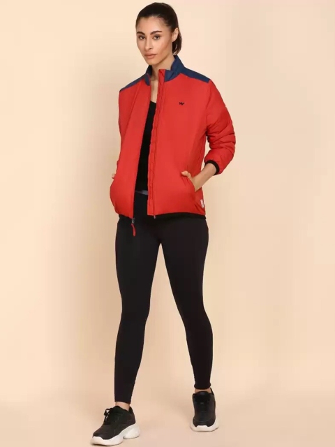 Wildcraft Women Red Lightweight Longline Outdoor Sporty Jacket - Image 5