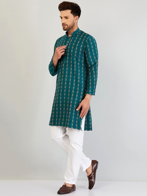 Armaan Ethnic Men Ethnic Motifs Kurta with Pyjamas - Image 5