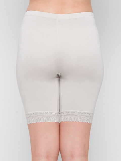 FashionRack Women White Solid Boy-Shorts Seamless Briefs - Image 3