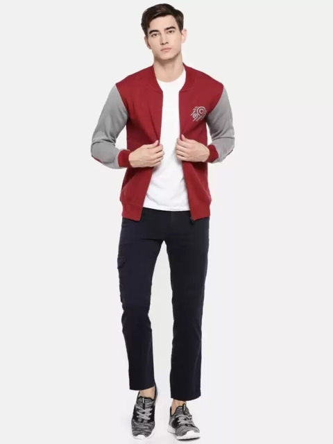 Wildcraft Men Red Cotton Solid Sweatshirt - Image 6