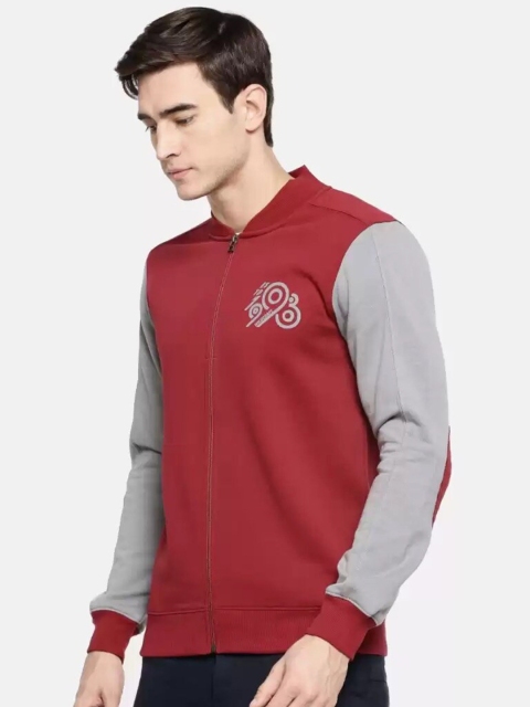 Wildcraft Men Red Cotton Solid Sweatshirt - Image 4