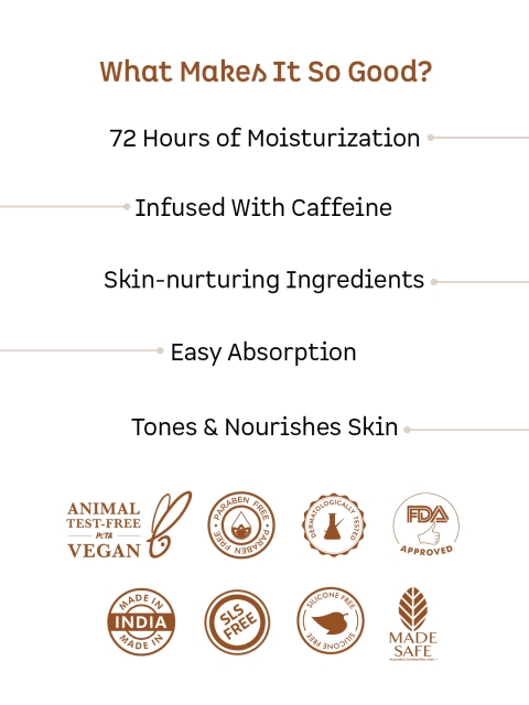 MCaffeine Choco Body Butter for 72Hrs Intense Moisturization for Dry & Dull Skin - 100g - Image 5