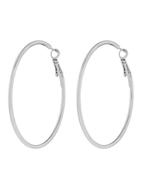 Accessorize London Medium Simple Hoop Earrings - Image 3