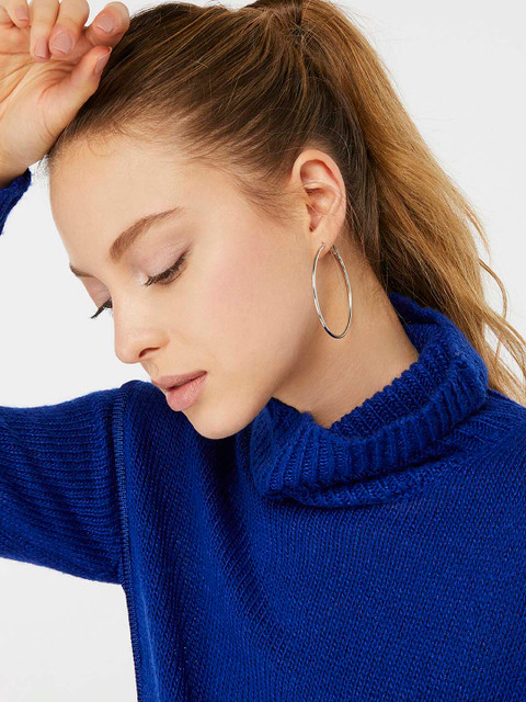 Accessorize London Medium Simple Hoop Earrings - Image 5