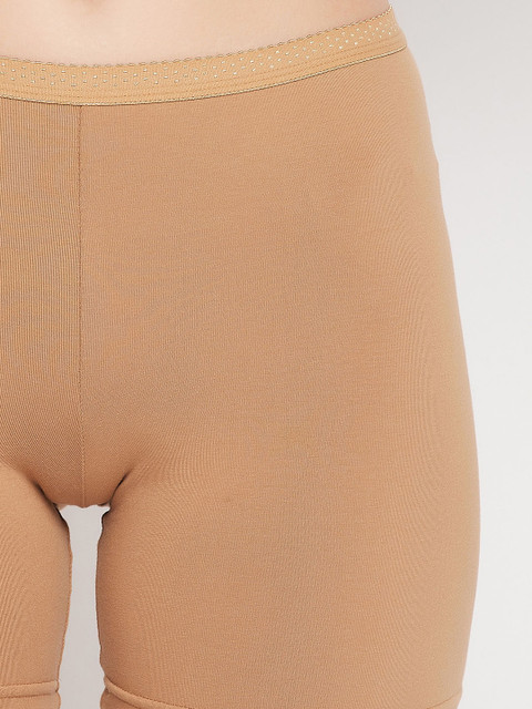 Clovia Women Nude Solid Mid Waist Cotton Boyshorts PN2667P24XXL - Image 5