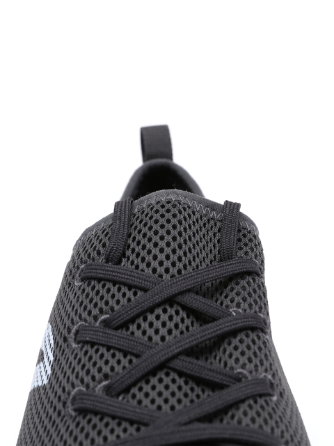 Newfeel By Decathlon Men Black Mesh Walking Shoes - Image 4
