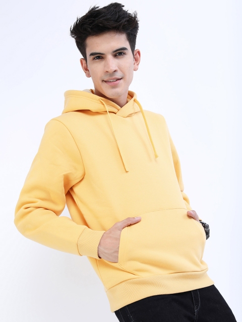 HIGHLANDER Men Yellow Hooded Sweatshirt - Image 3