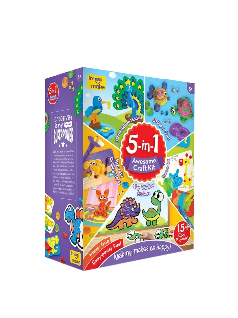 Imagimake Kids Multi-Colored Do-It-Yourself Kit Activity Toys and Games