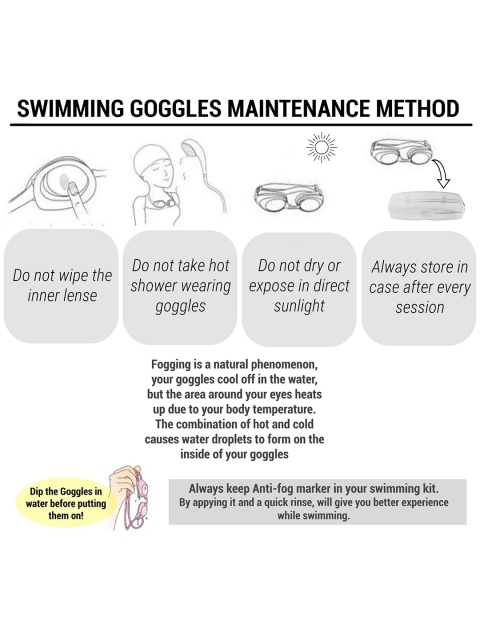 Nabaiji By Decathlon Grey Solid Swimming Goggles 8616684 - Image 7