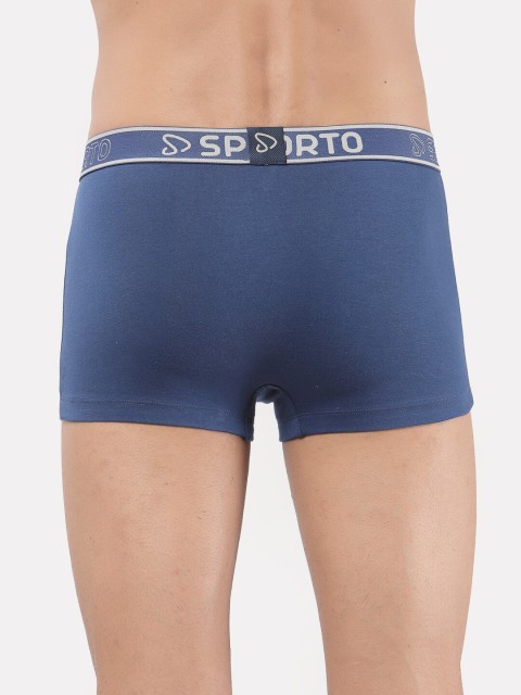 SPORTO Men Pack of 2 Solid Cotton Trunks - Image 4