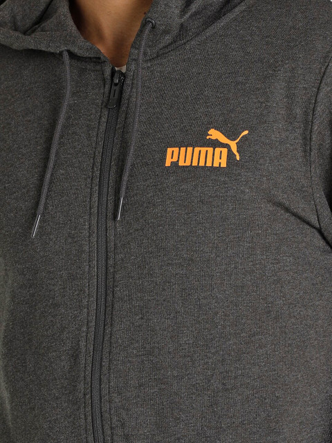 Home niche-market02 40 5231b812 6d95 4269 9dc2 74a9d5c4d3f01672647841081 Puma Men Grey Brand Logo Hodded Outdoor Sporty Jacket 379167 2