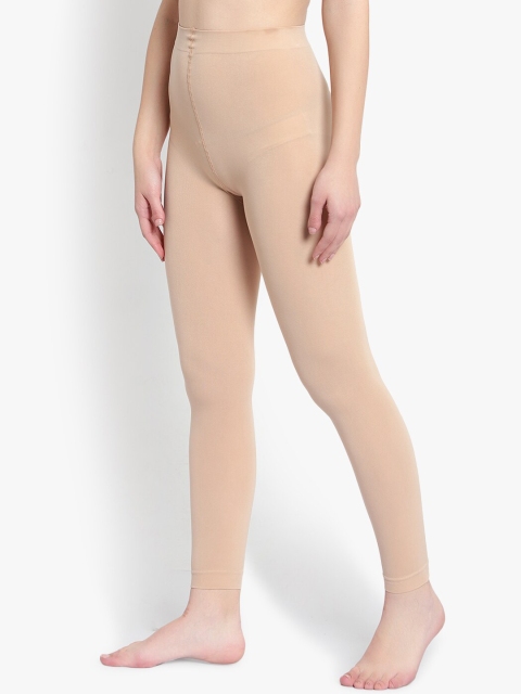 BRACHY Women Beige Solid Stockings - Image 3
