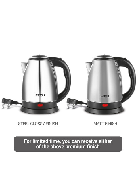 Milton Silver-Toned Go Electro 2.0 Stainless Steel Electric Kettle 2L - Image 3