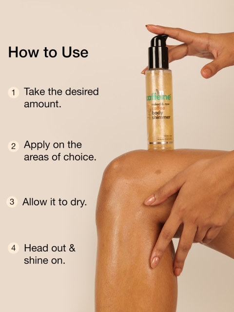 MCaffeine Natural & Vegan Coffee Body Shimmer for Oil-Free Hydration - 105 ml - Image 3